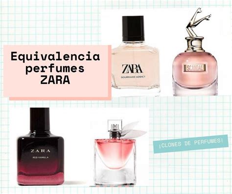 equivalencias zara perfume mujer
