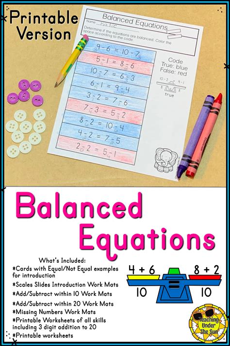 Equivalent Equations First Grade Teaching Resources Tpt Equal Equations First Grade - Equal Equations First Grade