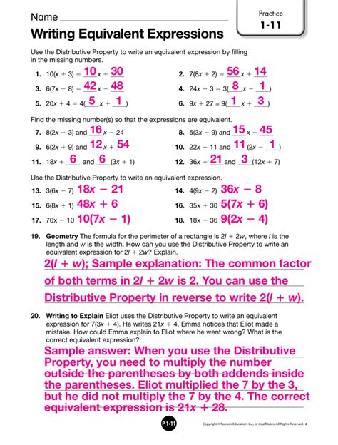 Equivalent Expressions Teaching Resources Matching Equivalent Expressions Worksheet - Matching Equivalent Expressions Worksheet
