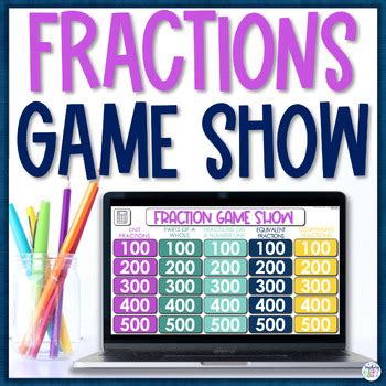 Equivalent Fractions And More Jeopardy Style Game Tpt Fractions Jeopardy 3rd Grade - Fractions Jeopardy 3rd Grade