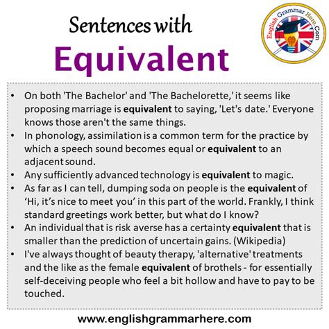 equivalent in english