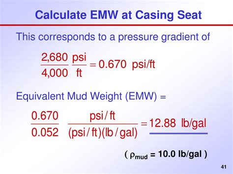 Equivalent Mud Weight