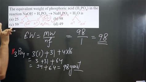Equivalent Weight Of Phosphoric Acid
