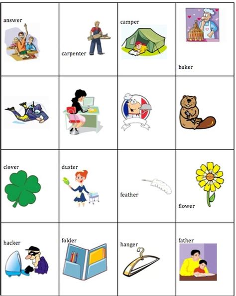 er words Help with Speech and Language