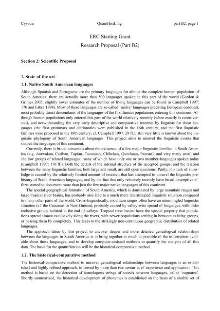 Erc Starting Grant Research Proposal Part B2