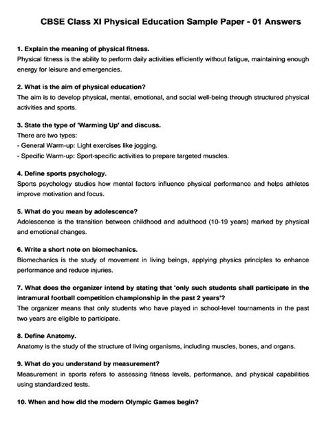 Ergometrics Sample Questions