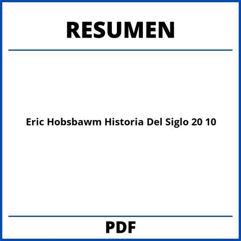 eric hobsbawm biography summary of 10