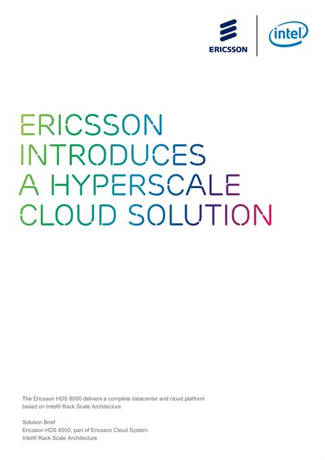 Download Ericsson Introduces A Hyperscale Cloud Solution 