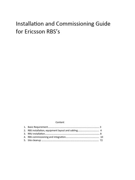 Read Online Ericsson Rbs Installation Guide 