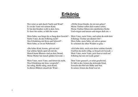 Erlkonig Text