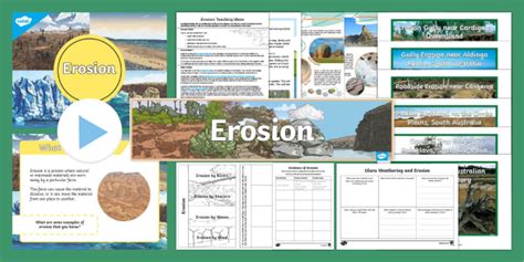 Erosion Lesson Pack Year 4 Earth And Space Erosion Grade 3 Worksheet - Erosion Grade 3 Worksheet
