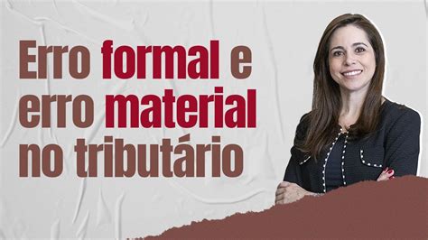 Erro Material E Erro Formal