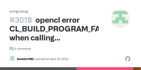 error cl_build_program_failure when calling …