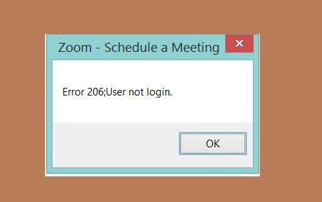 error code 206, startInstantMeeting problem - Zoom …