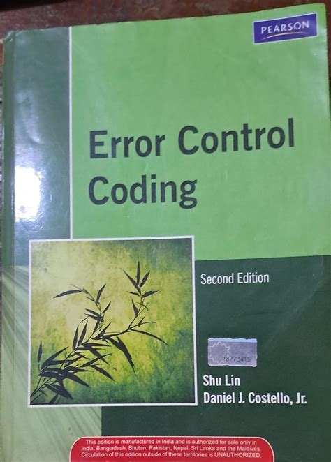 error control coding solution costello