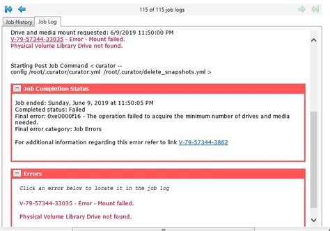 error e0000f16 The operation failed to acquire t... VOX
