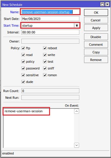 error simultaneous session limit reached - MikroTik