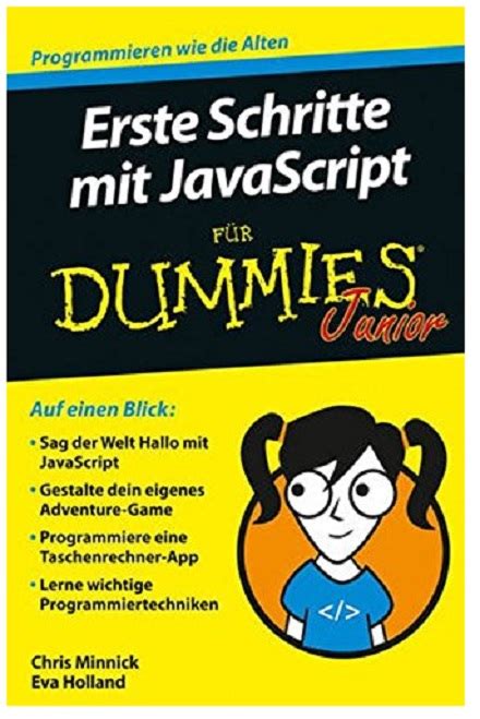 Erste Schritte Mit Javascript Fur Dummies Junior