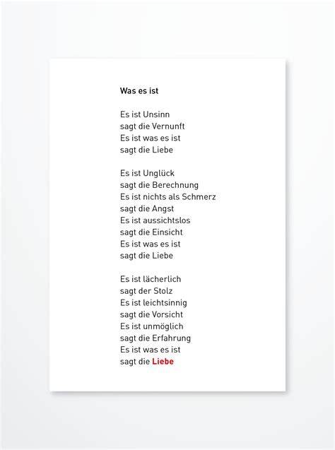 es ist liebe