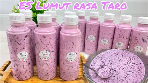 Es Lumut Viral Tiktok Rasa Taro Untuk Ide Contoh Warna Taro - Contoh Warna Taro