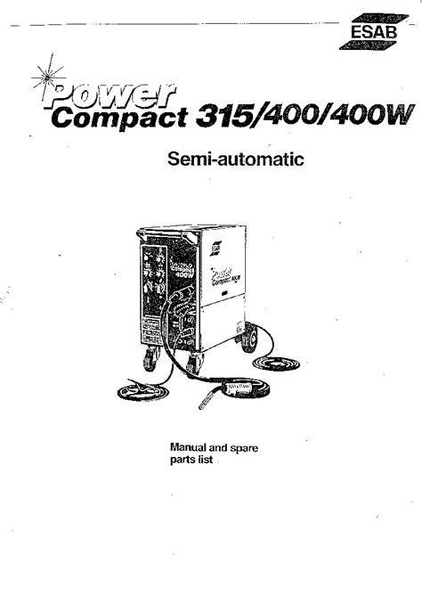 esab lag 315 manual