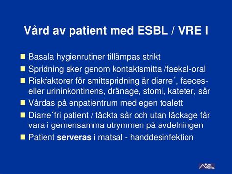 esbl hygienrutiner