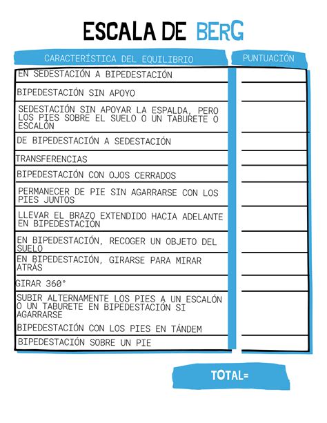 Escala De Berg