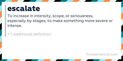 Escalate Meaning