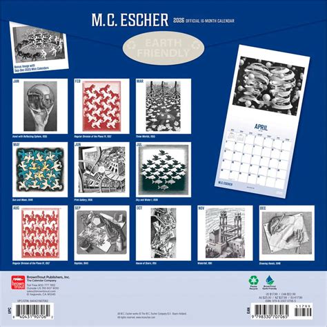 escher wall calendar