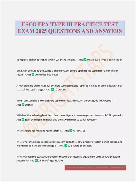 Esco Practice Test