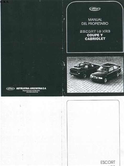 Escort Mk4 Manual