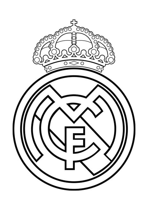 Escudo del Real Madrid para colorear