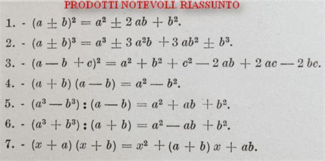 Esercizi Prodotti Notevoli