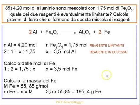 Esercizi Sulla Mole