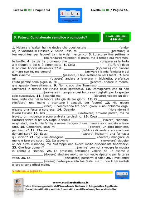 Read Online Esercizi B1 B2 Studiare Italiano 
