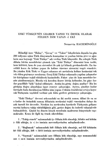 Eski Türkçe Dönemi
