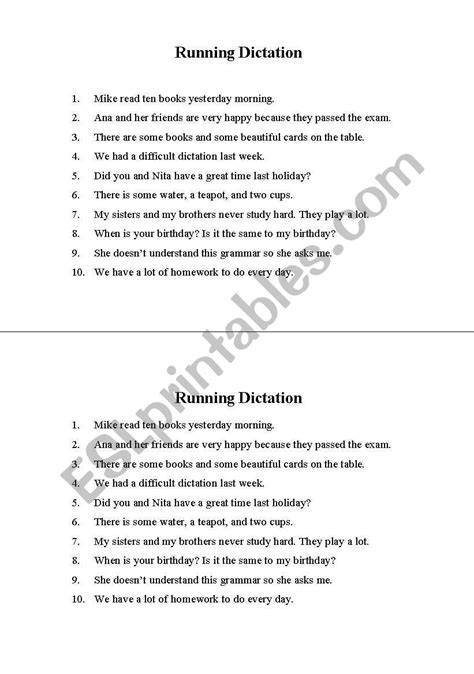 esl picture dictation