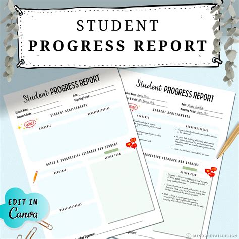 Esl Progress Report Samples
