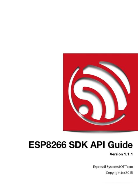 Read Esp8266 Sdk Api Guide 