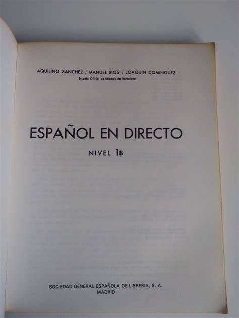 espanol en directo 1b