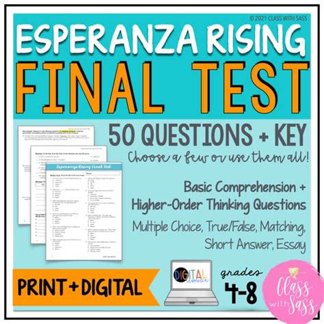 Esperanza Rising Final Test
