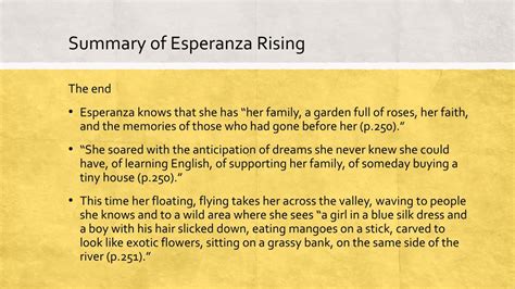 Esperanza Rising Summary Chapter 1