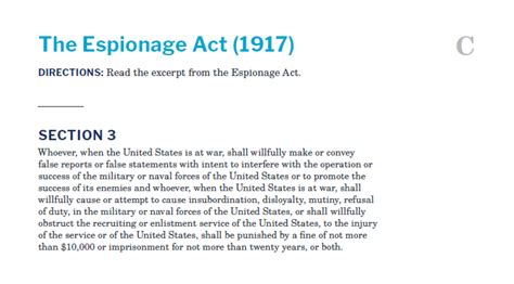 Espionage Act Def Aush