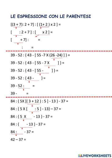Espressioni Con Le Parentesi
