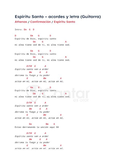 Espírito Santo Letra