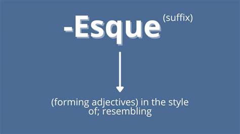 Esque Meaning
