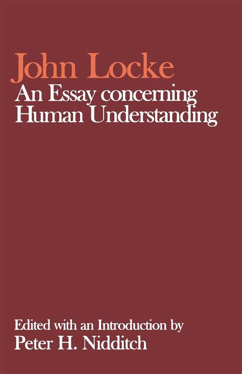 Essay Concerning Humane Understanding