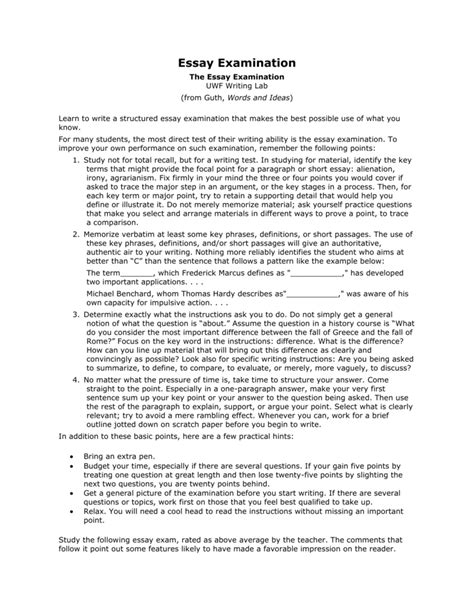 Essay Exam Image