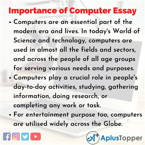 Essay On Computer