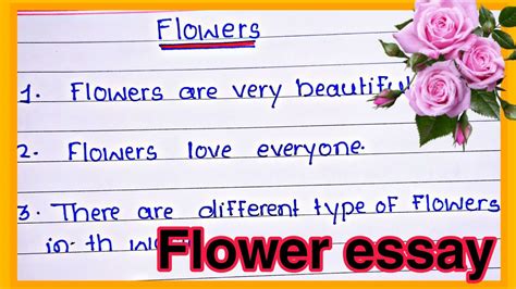 Essay On Flowers